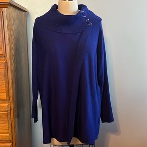 JM Collection blue sweater